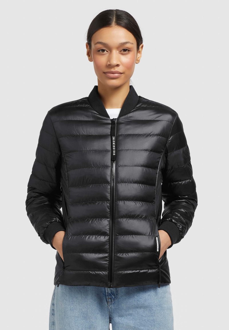 khujo MAUDE SHINY - Bomber-jakk - schwarz