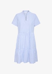Sélectionné, chambray blue white stripe