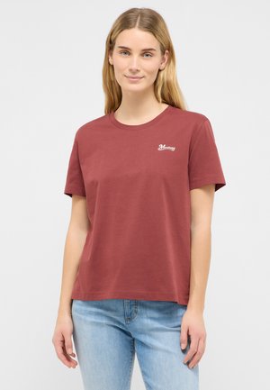 Mustang, Basic T-shirt - rot