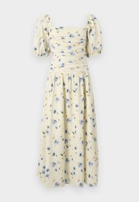 Abercrombie & Fitch EMERSON PUFF MAXI - Vapaa-ajan mekko - yellow