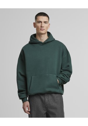 PROHIBITED Mikina s kapucňou - britishracinggreen