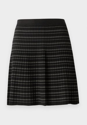 CONTRAST - Minifalda - black/white