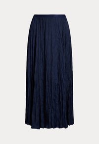 CRINKLED SATIN A-LINE SKIRT - Jupe trapèze - newport navy