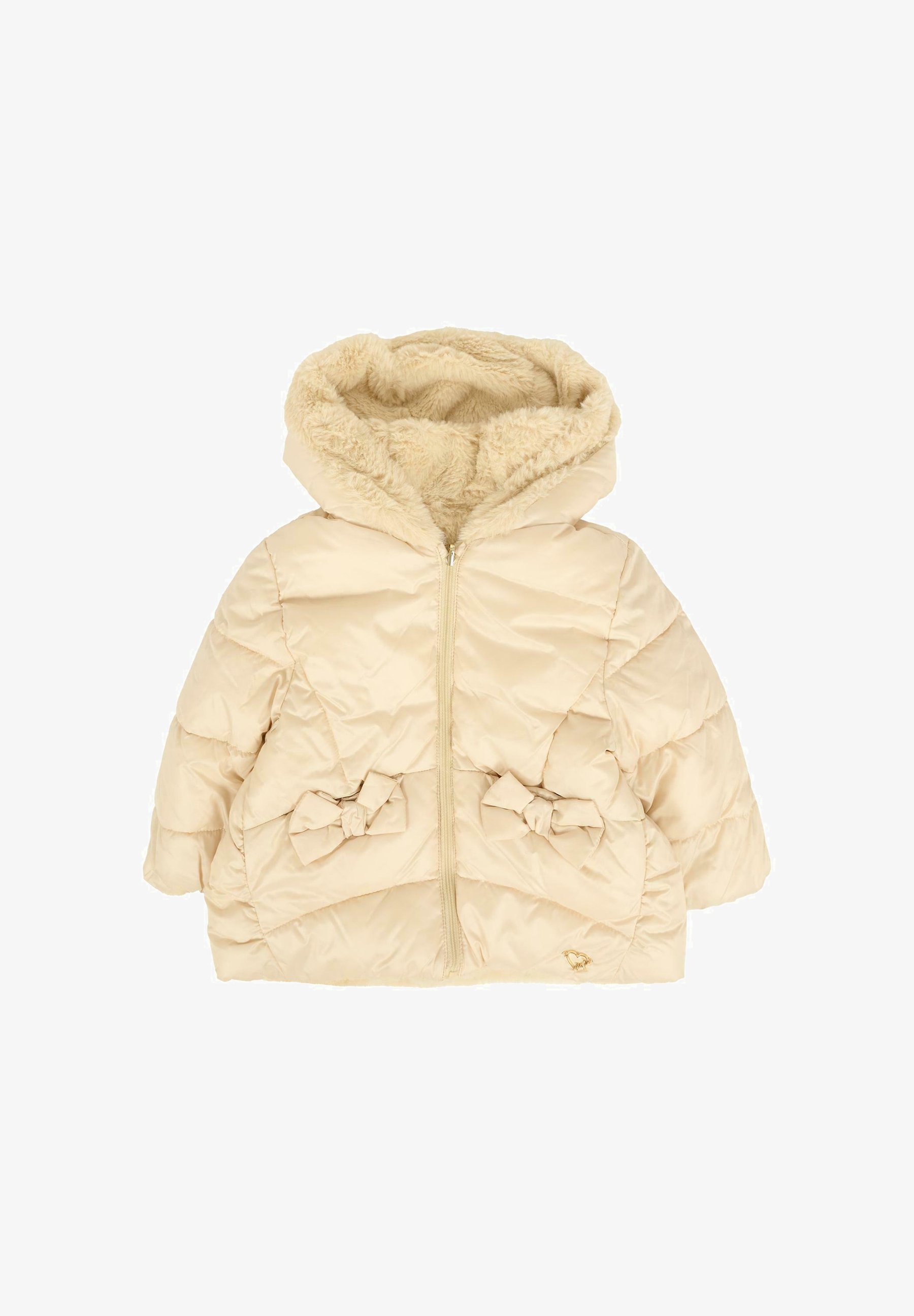 Mayoral Abrigo de plumas beige