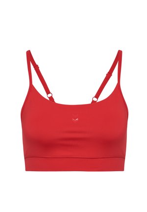 Hummel, HUMMEL HMLPRIMA MEDIUM SUPPORT BRA - Sport-bh met light support - chinese red