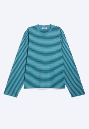 Weekday, DANYA BOXY - T-shirt à manches longues - blue/black