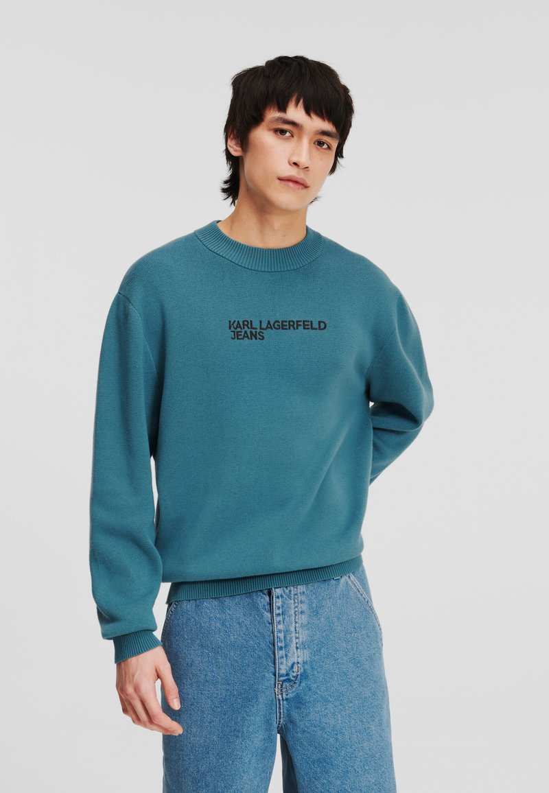 Karl Lagerfeld Jeans LOGO - Džemperis - hydro