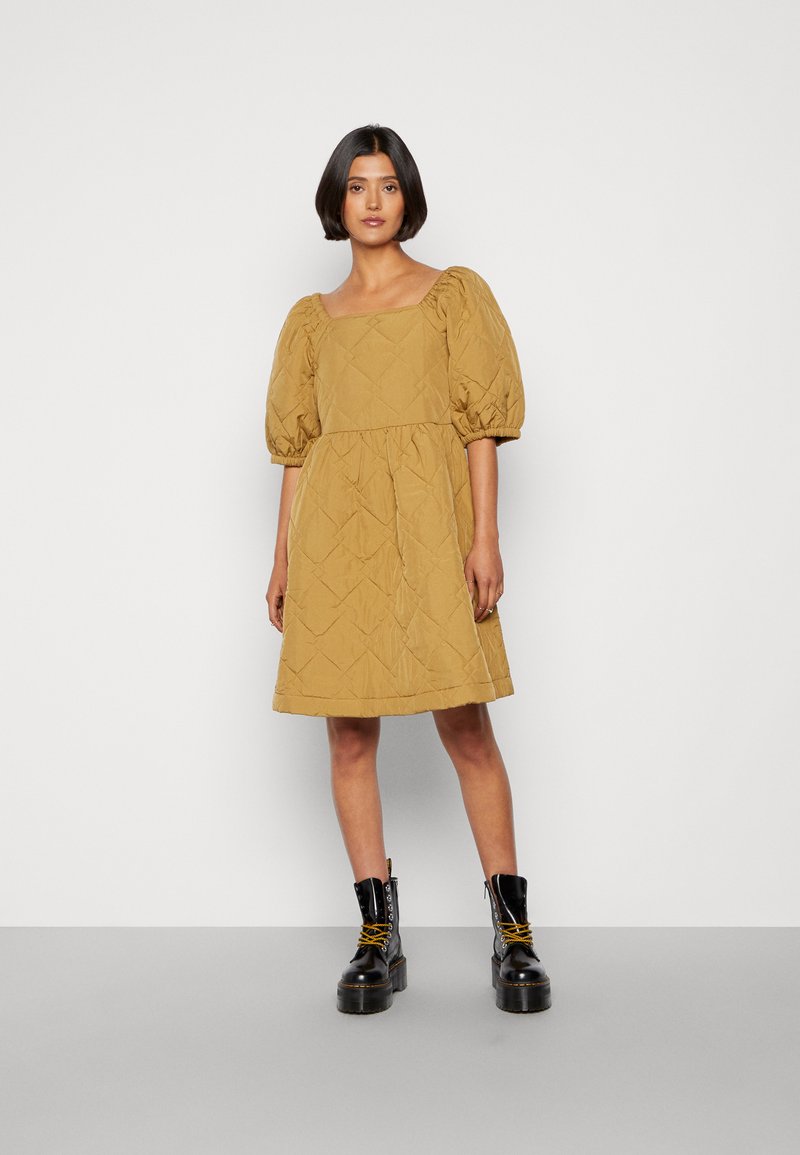 ICHI KIKKY Day dress antique bronze/bronze Zalando.co.uk