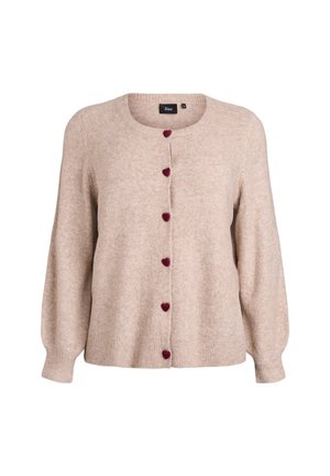 Cardigan - mottled beige