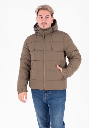 HOODED PUFFER - Giacca invernale - marrone