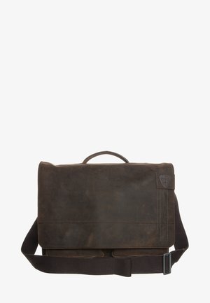 RICHMOND - Taška na notebook - dark brown