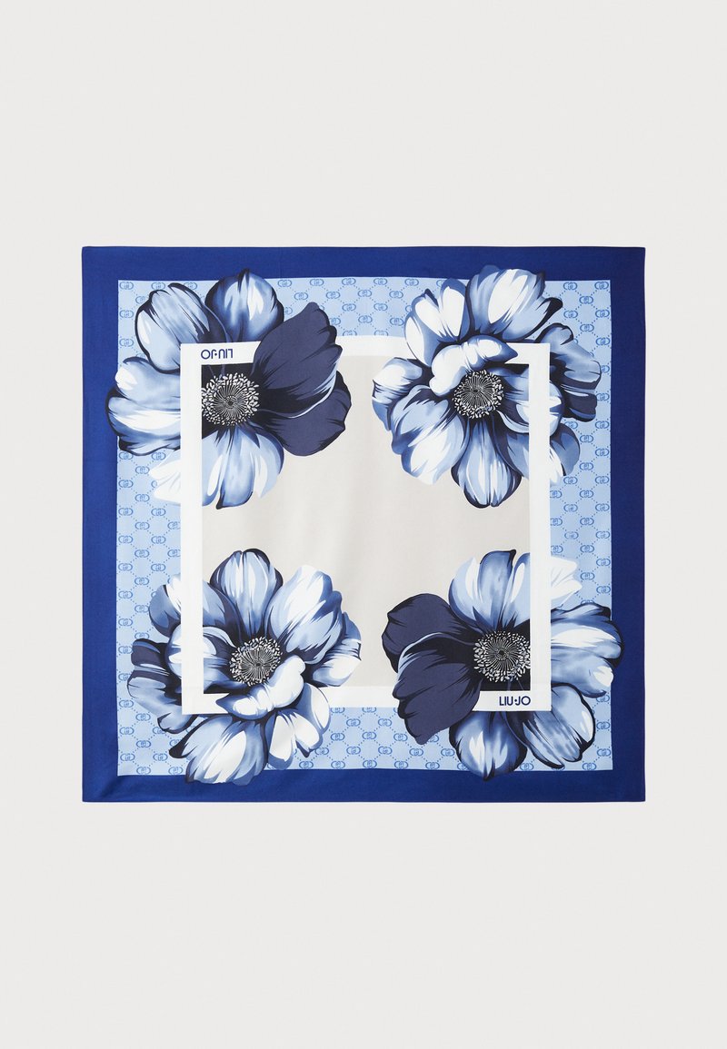 LIU JO FOULARD MAXI FLOWER - Skjerf - sodalite blue