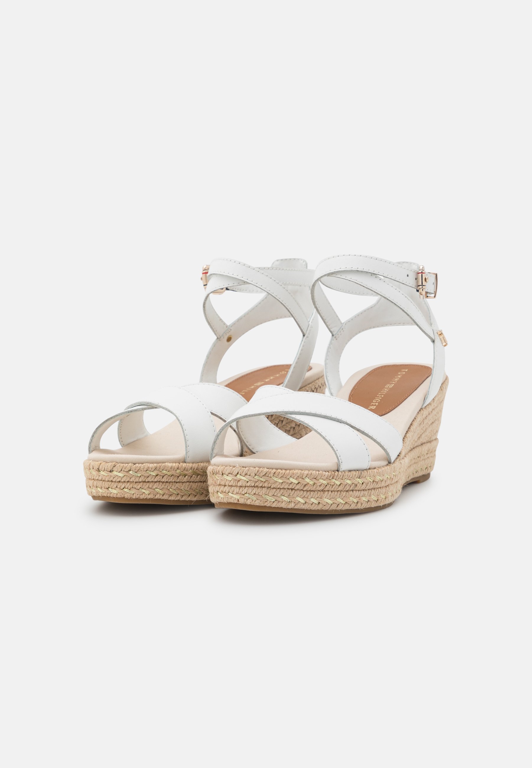 white low platform sandals