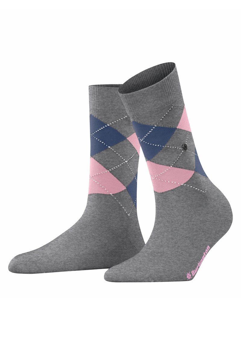 Burlington - Covent Garden One-Size - Chaussettes - concrete mel, Agrandir