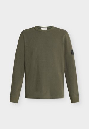 Calvin Klein Jeans, BADGE TEE - Блуза с дълги ръкави - olive night