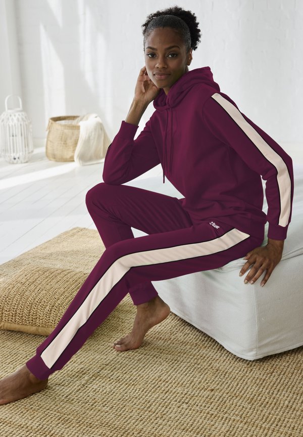 Kapuzenpullover - dunkelrot