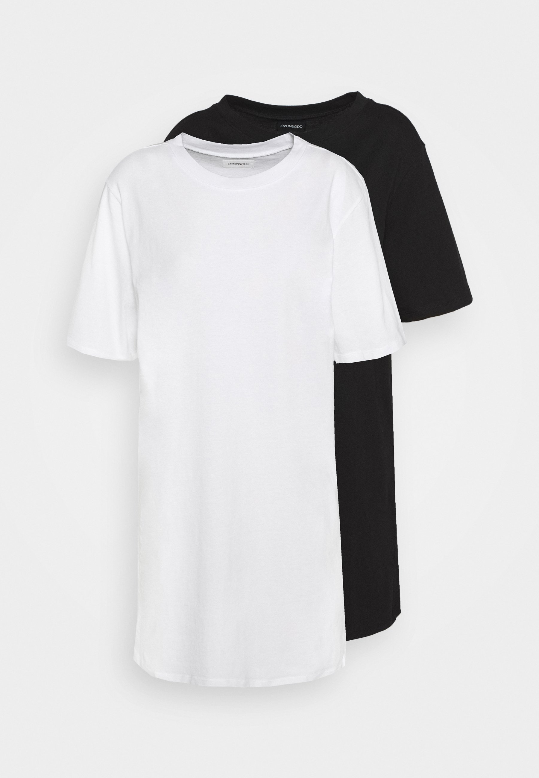 White black jersey dress