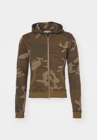 WASHED MINI MONSTER HOODIE UNISEX - Sweater met rits - camo