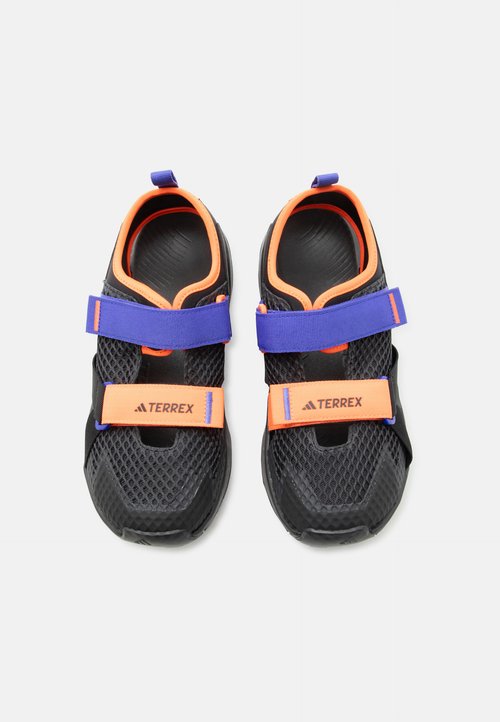 adidas HYDROTERRA UNISEX - Walking sandals - core black/lucid blue/semi impact orange — foto 4