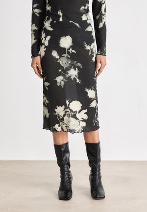 Mads Nørgaard EMANA SKIRT - Pliiatsseelik - ink/balck