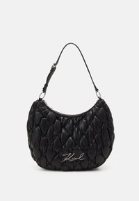 SIGNATURE KUILT HOBO - Käekott - black