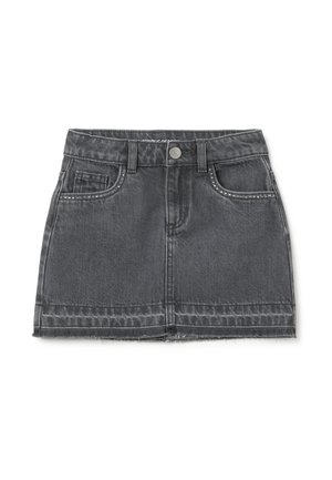 WITH RHINESTONES - Minirok - ash grey