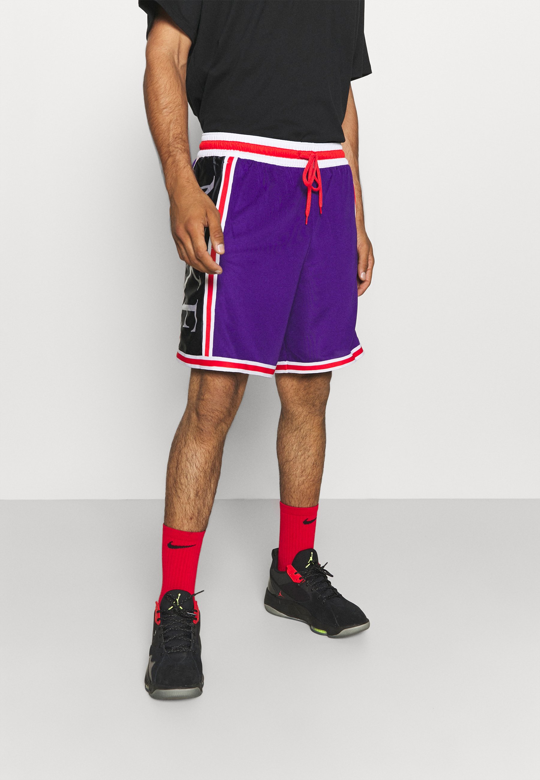 purple athletic shorts mens