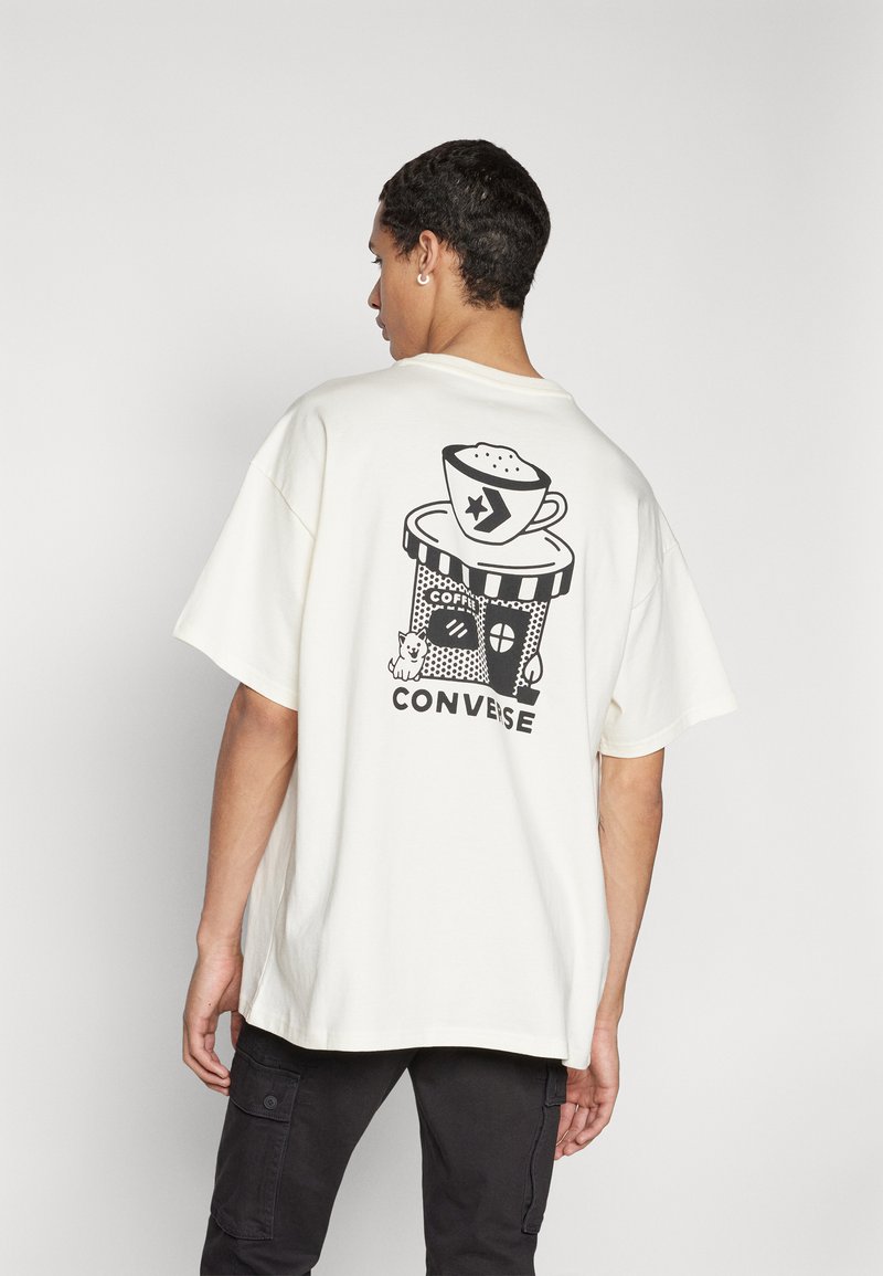 Converse LOCAL CAFÉ TEE UNISEX - T-shirt print - off-white