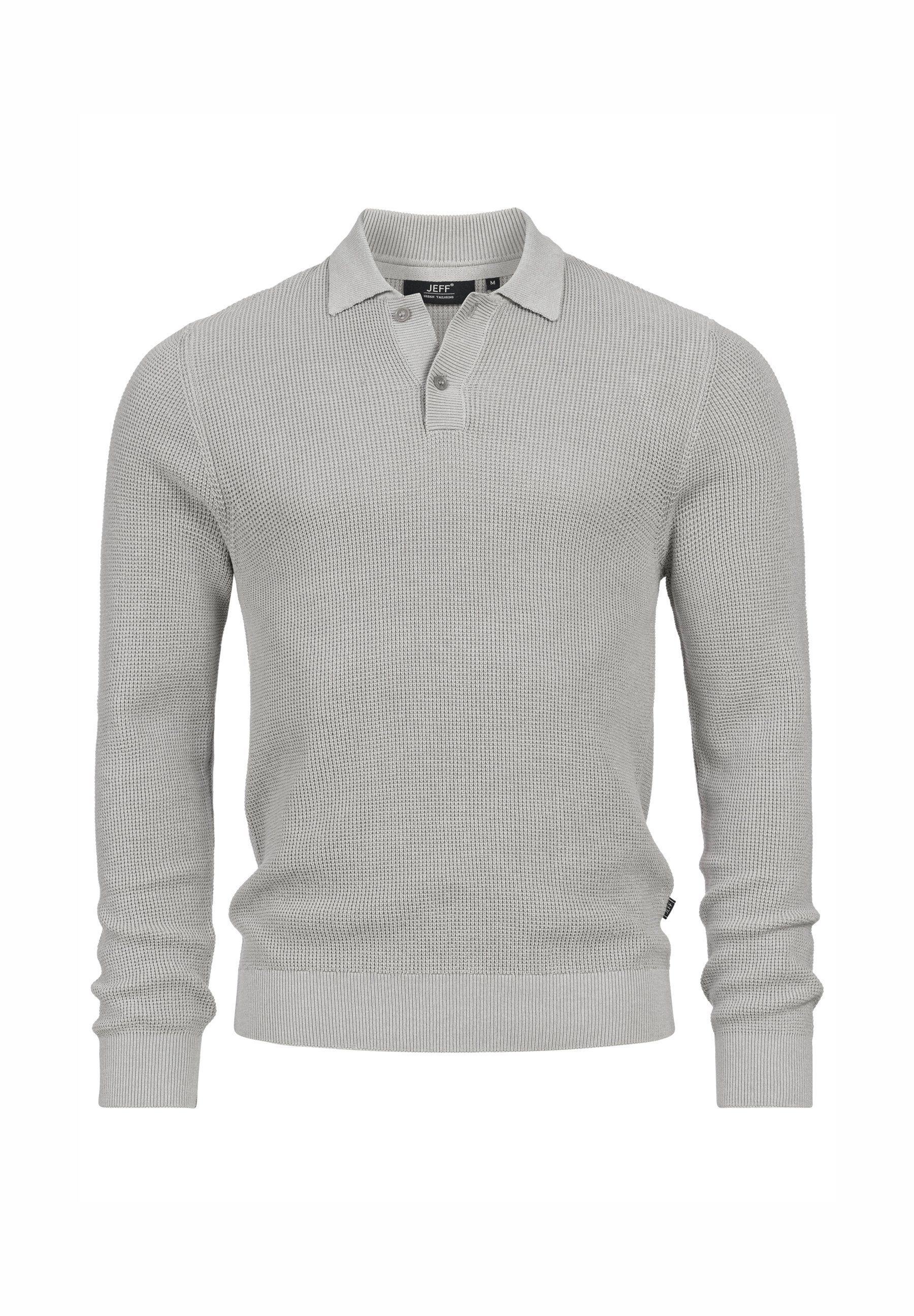 Jeff Polo shirt - lt grey mix/grey - Zalando