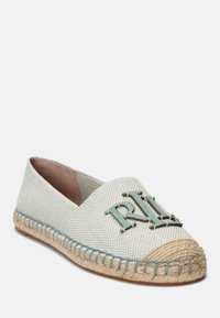 Lauren Ralph Lauren CAMERYN III CANVAS & LEATHER ESPADRILLE - Espadrile - soft laurel/ntrl/soft laurel