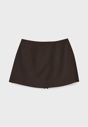 Stradivarius, SKORT WITH SIDE SLIT 04799768 - Jupe-short - brown