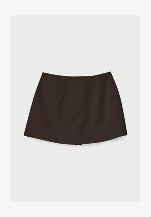 Stradivarius, SKORT WITH SIDE SLIT 04799768 - Jupe-short - brown