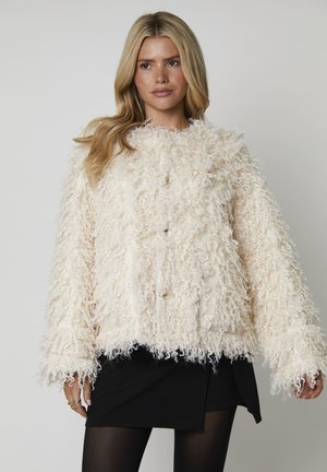 REVERSABLE MONGOLIAN FLUFFY - Overgangsjakke - cream