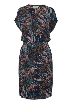 Kaffe KAJENN - Robe de jour - midnight marine leaf print