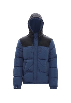 Winterjacke - dunkelblaugrün schwarz