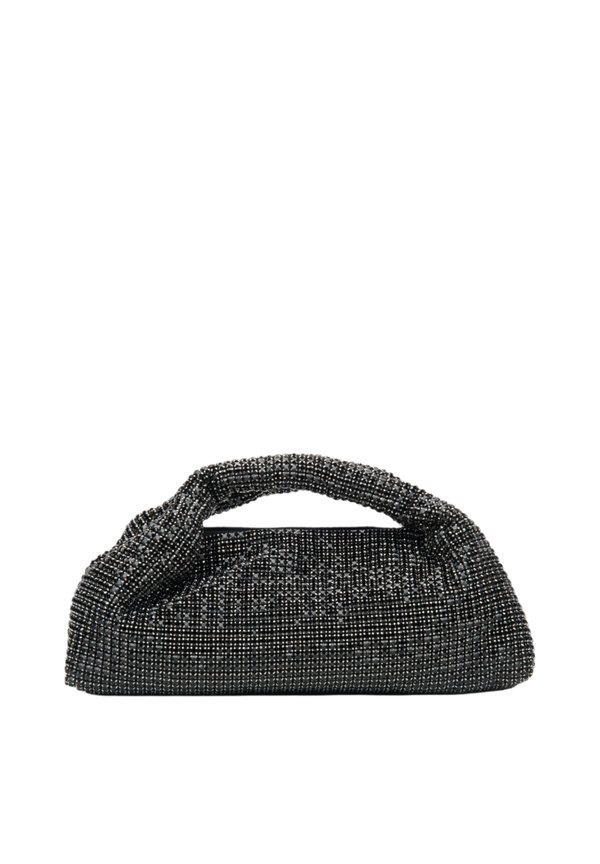 WYSADZANA KRYSZTAŁKAMI Z TEKSTUROWANĄ RĄCZKĄ ESTRO - Handtasche