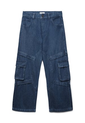 TRNPOPLAB - Jeans a sigaretta - blu denim scuro