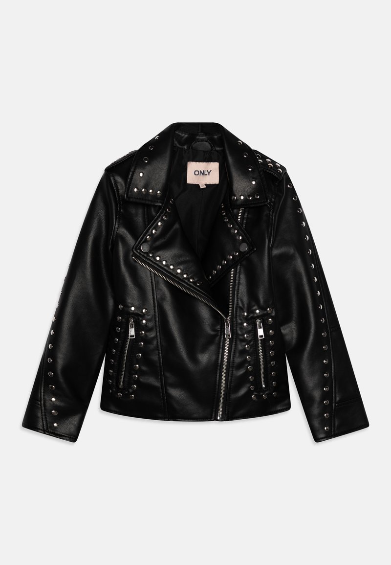 ONLY GIRLS KOGSIA STUDDED BIKER  - Chaqueta de cuero sintético - black