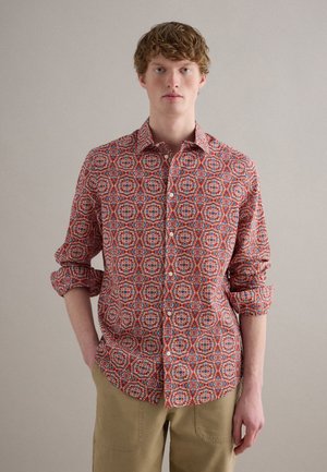 REGULAR FIT WITH PATTERN - Camicia - blue orange
