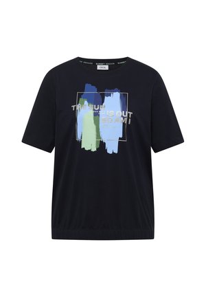 Cecil, T-SHIRT MIT RUNDHALS UND FRONTPRINT - Camiseta estampada - urban dark blue