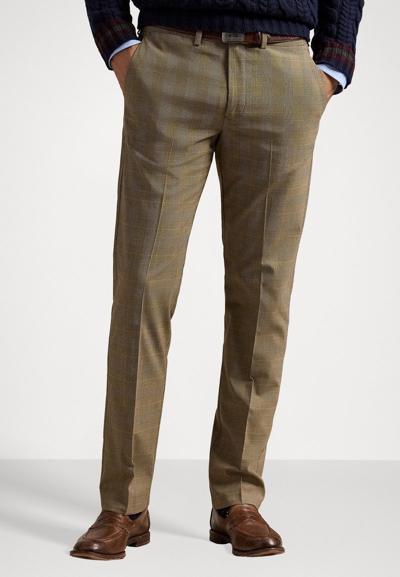 Polo Ralph Lauren MANHASSET STRETCH STRAIGHT FIT TROUSER - Pantaloni - brown glen