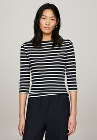 Tommy Hilfiger SLIM CODY BOAT - Longsleeve - breton stp desert sky ecru