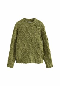 CREW NECK CABLE  - Džemperis - green khaki olive