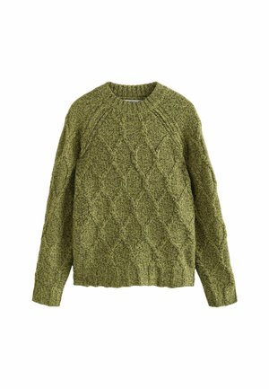 CREW NECK CABLE  - Džemper - green khaki olive
