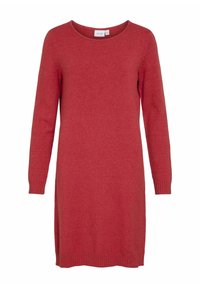 VIRIL DRESS - Neulemekko - pompeian red