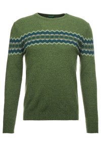 United Colors of Benetton Stickad tröja - olive