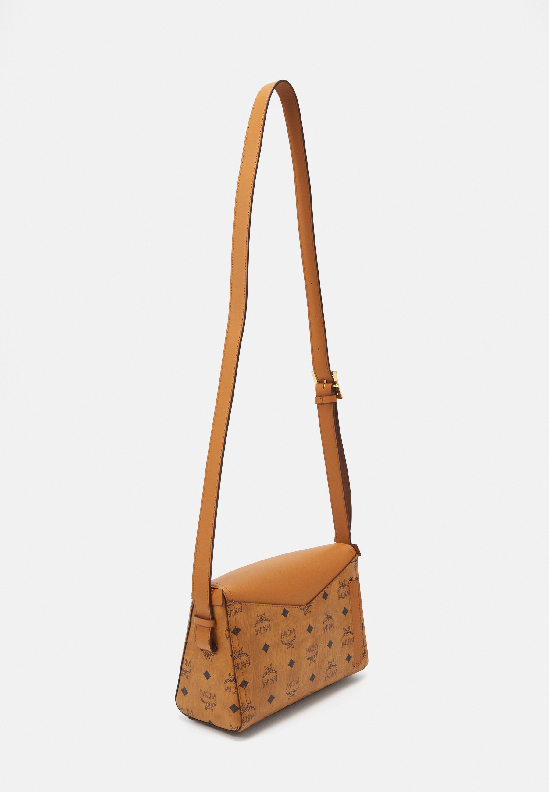 MCM DIAMANT MIX SHOULDER - Cross body bag - cognac - Zalando