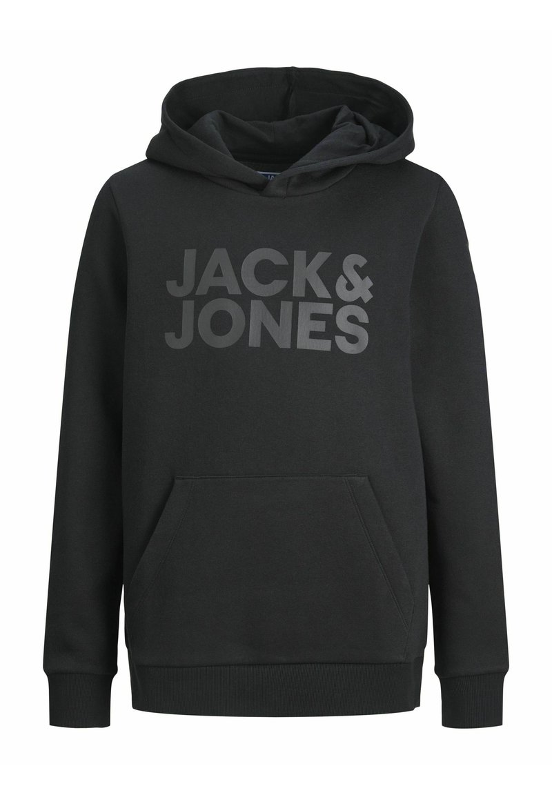 Sudaderas Jack Jones Hombre JACK&JONES JUNIOR JORFREDERIKSBERG Margate Sweat HO BF JNR Sudadera Con Capucha, Black/Fit:Loose, 128 Para Niños Sudadera Jack Jones Hombre