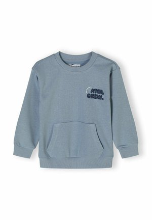HOODIE POCKET LONG SLEEVE - Sweatshirt - blue grey