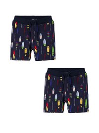 Name it 2ER PACK-SET REGULAR FIT VERSTELLBARER BUND - Shorts - blau